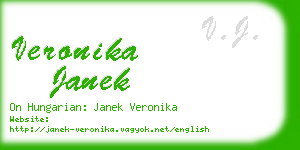 veronika janek business card